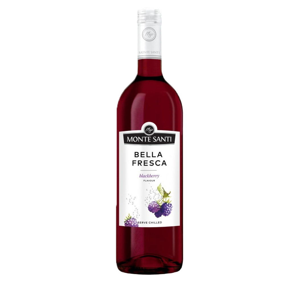 Wino Monte Santi Bella Fresca Blackberry 10% różowe słodkie 750 ml