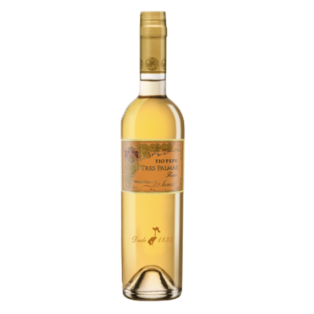 Wino Tio Pepe Tres Palmas Fino 16% białe półwytrawne 500 ml