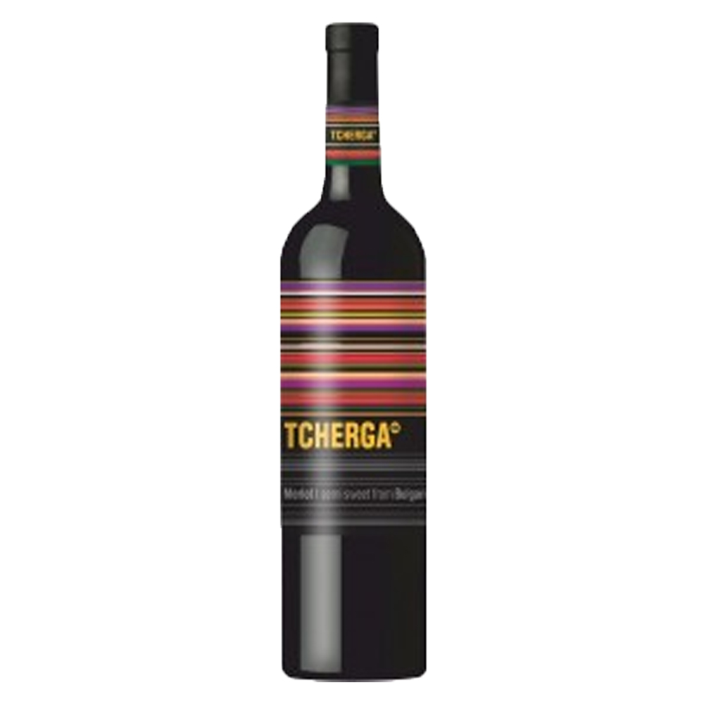 Wino Tcherga Merlot 12,5% czerwone półsłodkie 750 ml