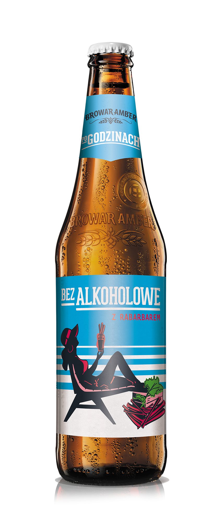 Piwo Amber Po Godzinach Bezalkoholowe z Rabarbarem 0% 500 ml