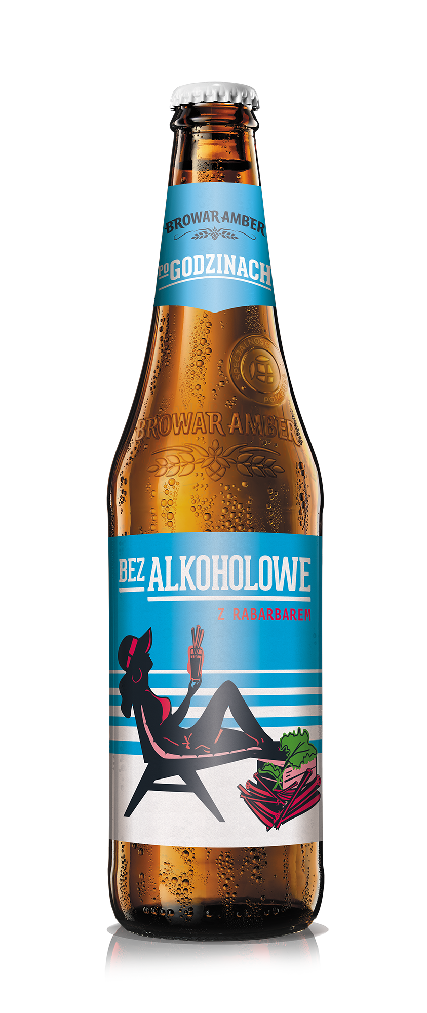 Piwo Amber Po Godzinach Bezalkoholowe z Rabarbarem 0% 500 ml