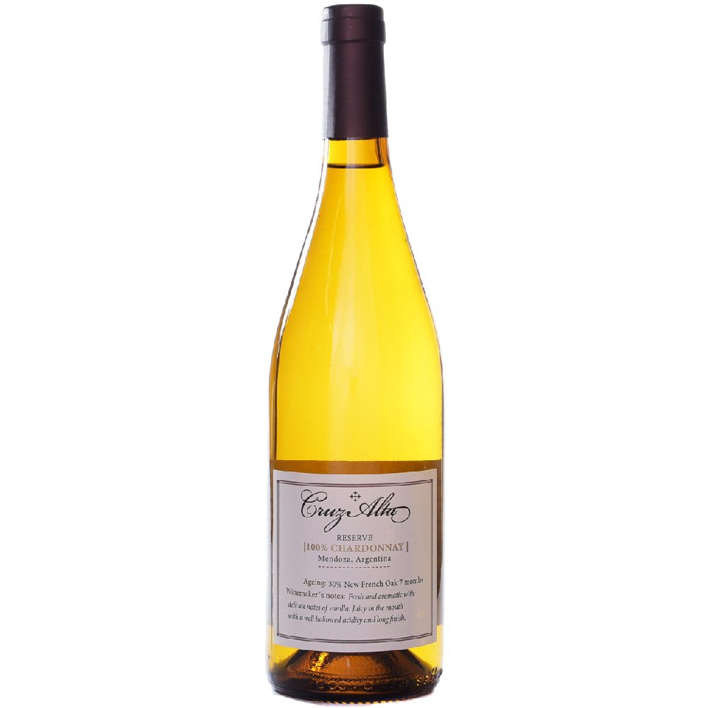 Wino Cruz Alta Reserve Chardonnay 13,5% białe wytrawne 750 ml
