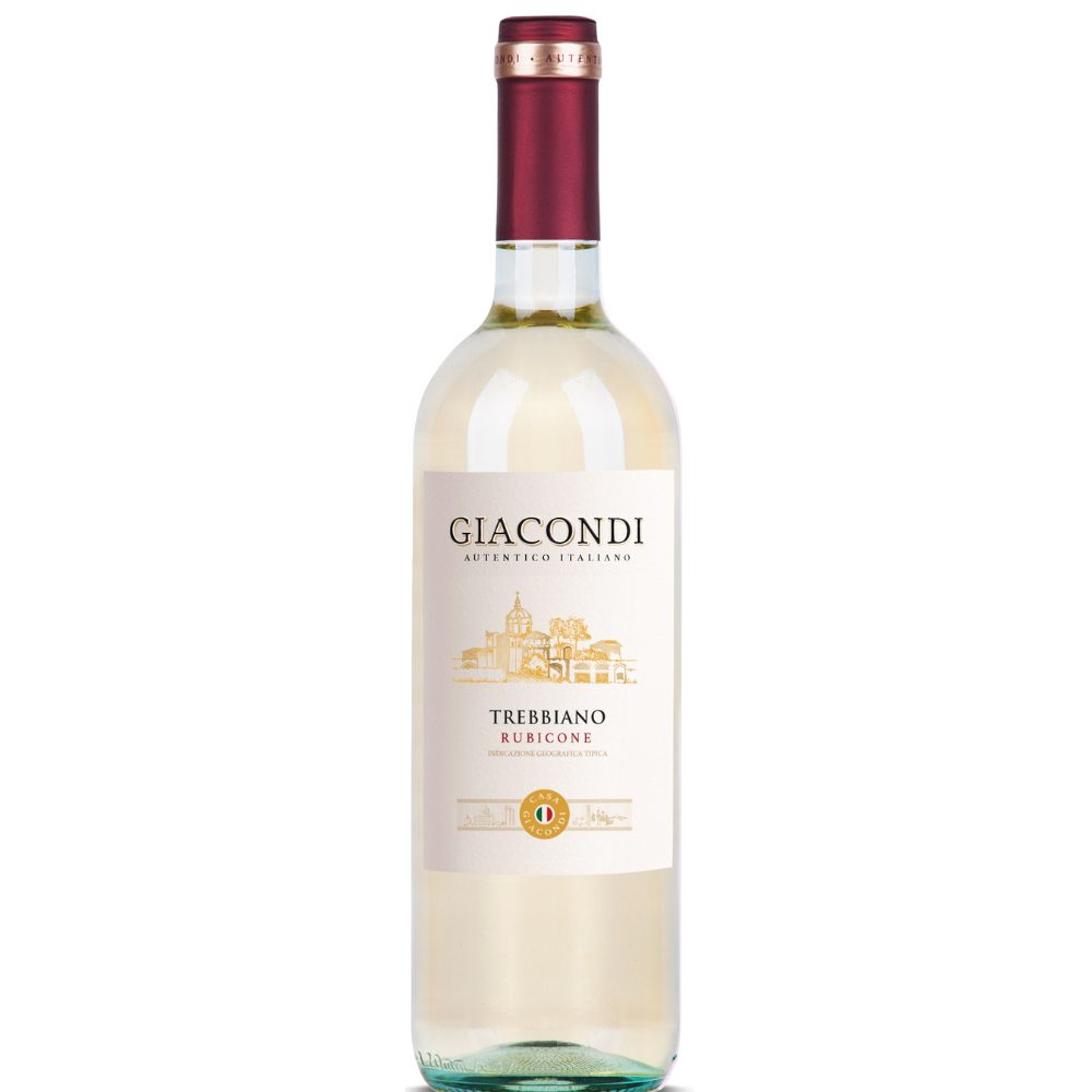 Wino Giacondi Trebbiano Rubicone 12% białe wytrawne 750 ml