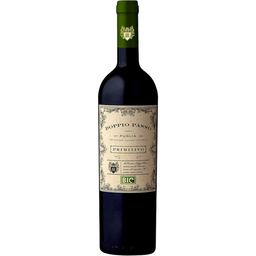 Wino Doppio Passo Bio Primitivo Puglia IGT 13% czerwone wytrawne 750 ml
