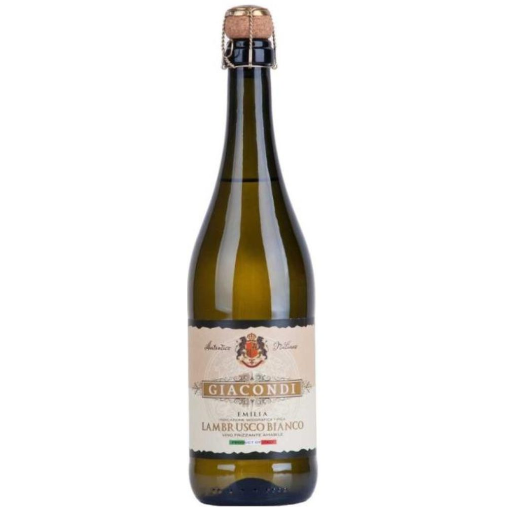 Wino Giacondi Lambrusco Bianco Emilia IGT Amabile 7,5% białe półsłodkie 750 ml