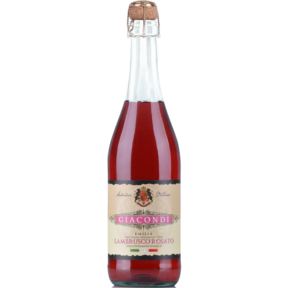Wino Giacondi Lambrusco Rosato Emilia IGT Amabile 7,5% różowe półsłodkie 750 ml