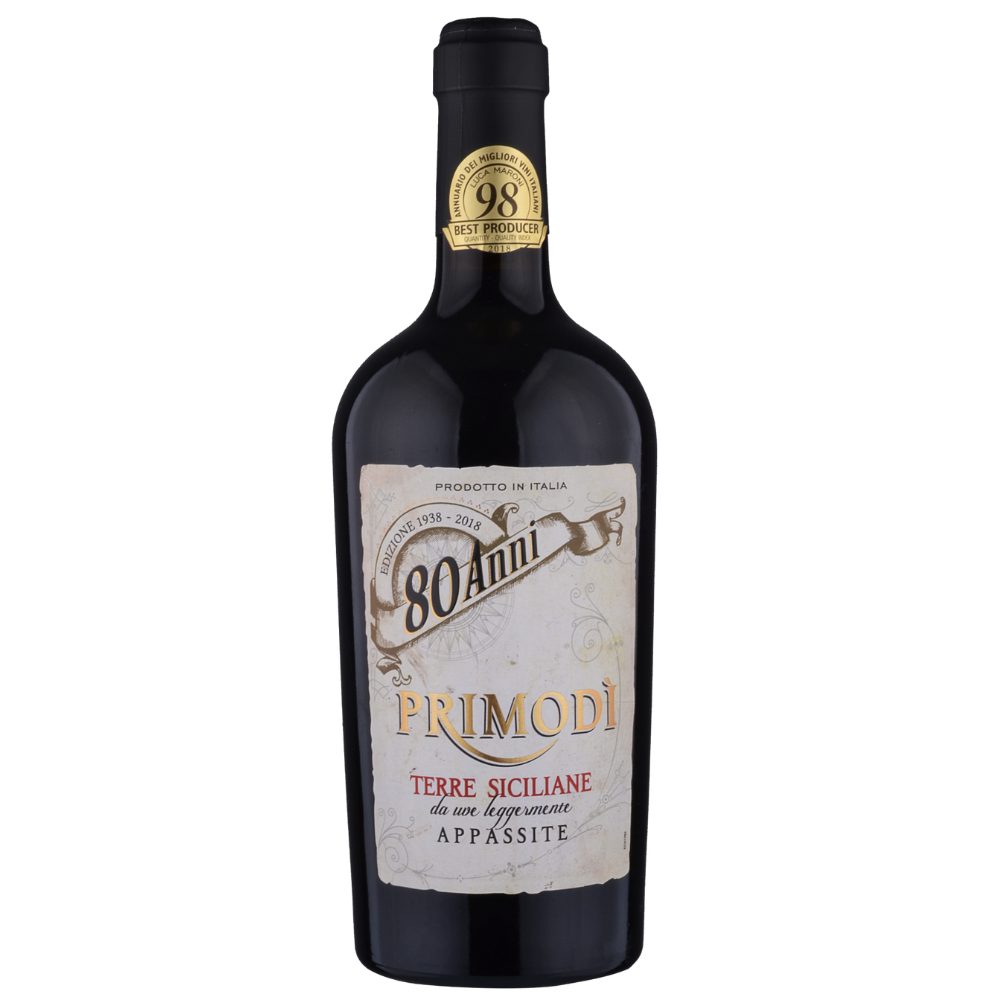 Wino Primodi Terre Siciliane Appassite 14% czerwone wytrawne 1000 ml