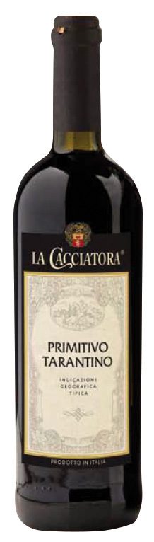 Wino Primitivo Tarantino La Cacciatora 13% czerwone wytrawne 750 ml