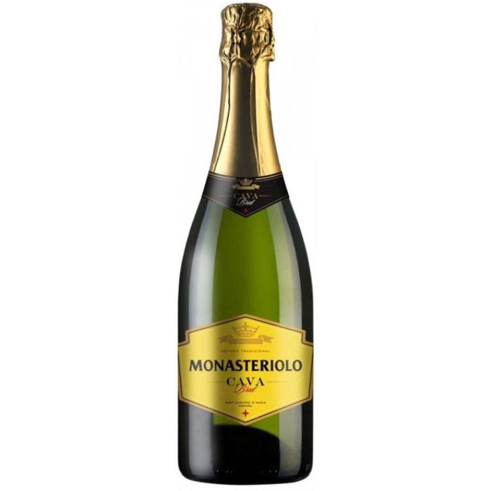 Wino Cava Monasteriolo Brut 11,5% białe wytrawne 750 ml