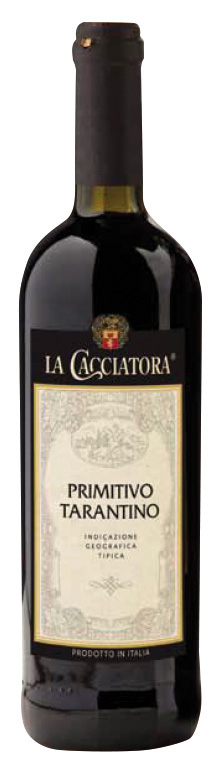 Wino Primitivo Tarantino La Cacciatora 13% czerwone wytrawne 750 ml