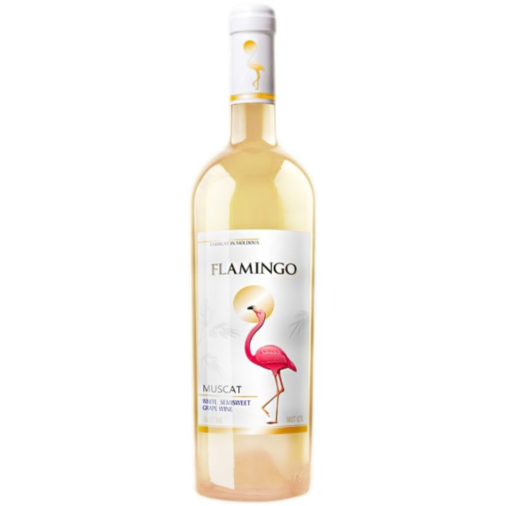 Wino Flamingo Muscat 11% białe półsłodkie 750 ml