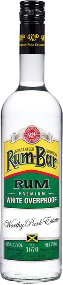 Rum Worthy Park Rum-Bar White Overproof 63% 700 ml