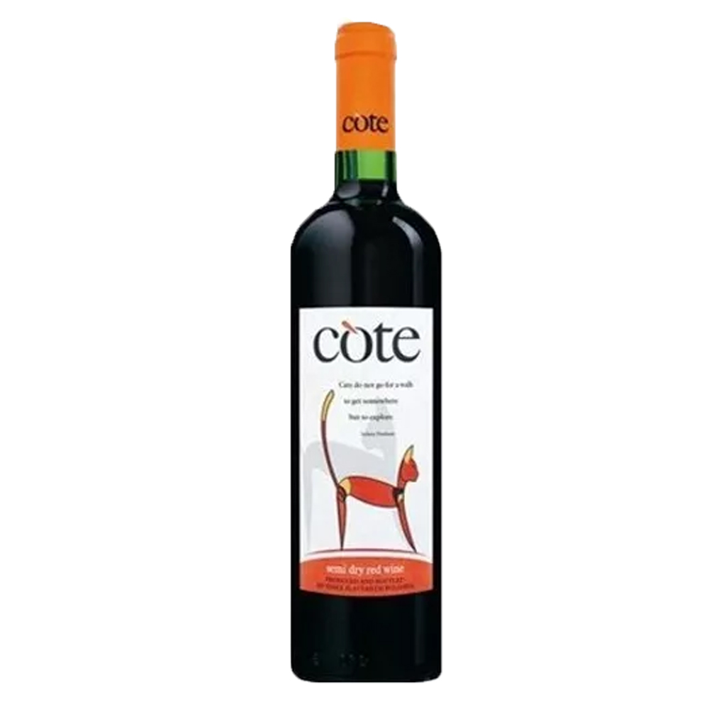 Wino Cote Red 12,5% czerwone półwytrawne 750 ml