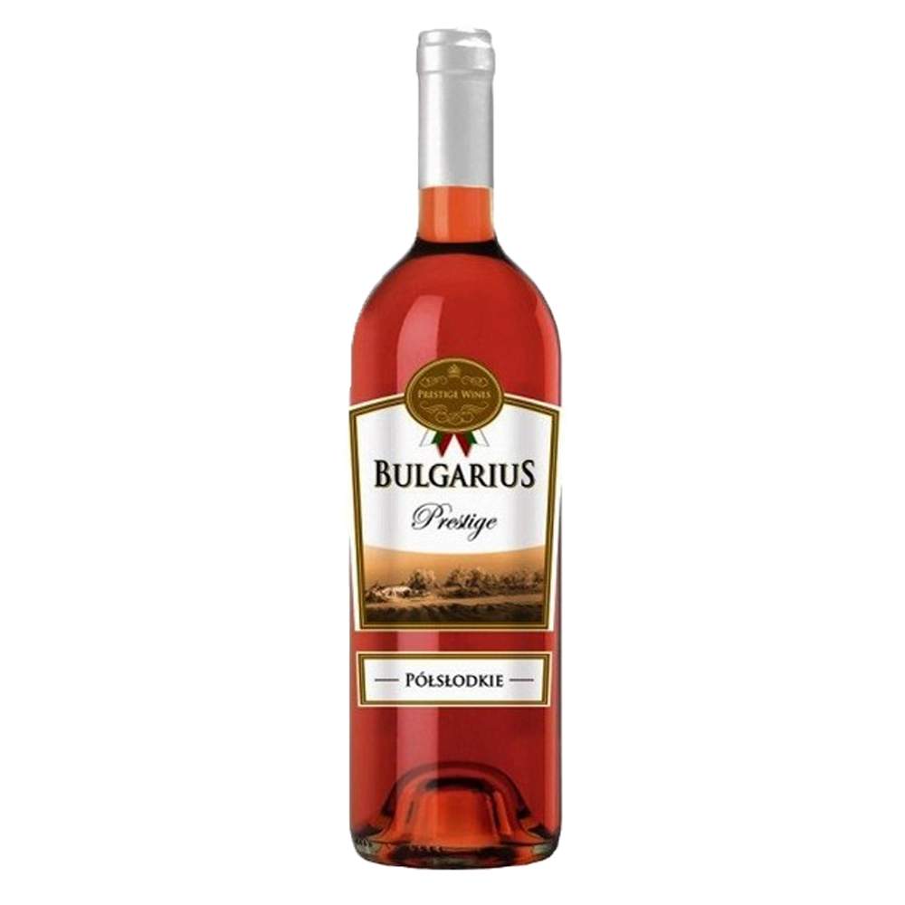 Wino Bulgarius Prestige 11% różowe półsłodkie 750 ml