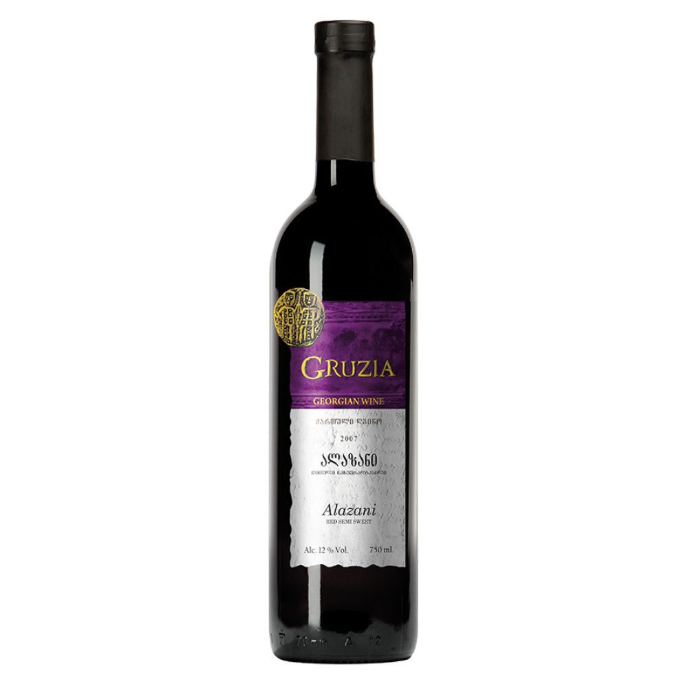 Wino Gruzia Alazani 11,5% czerwone półsłodkie 750 ml
