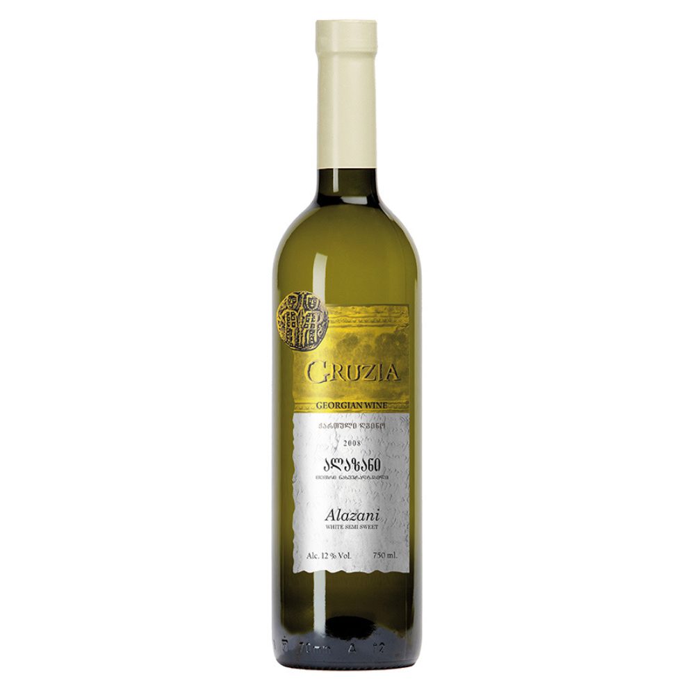 Wino Gruzia Alazani 11% białe półsłodkie 750 ml