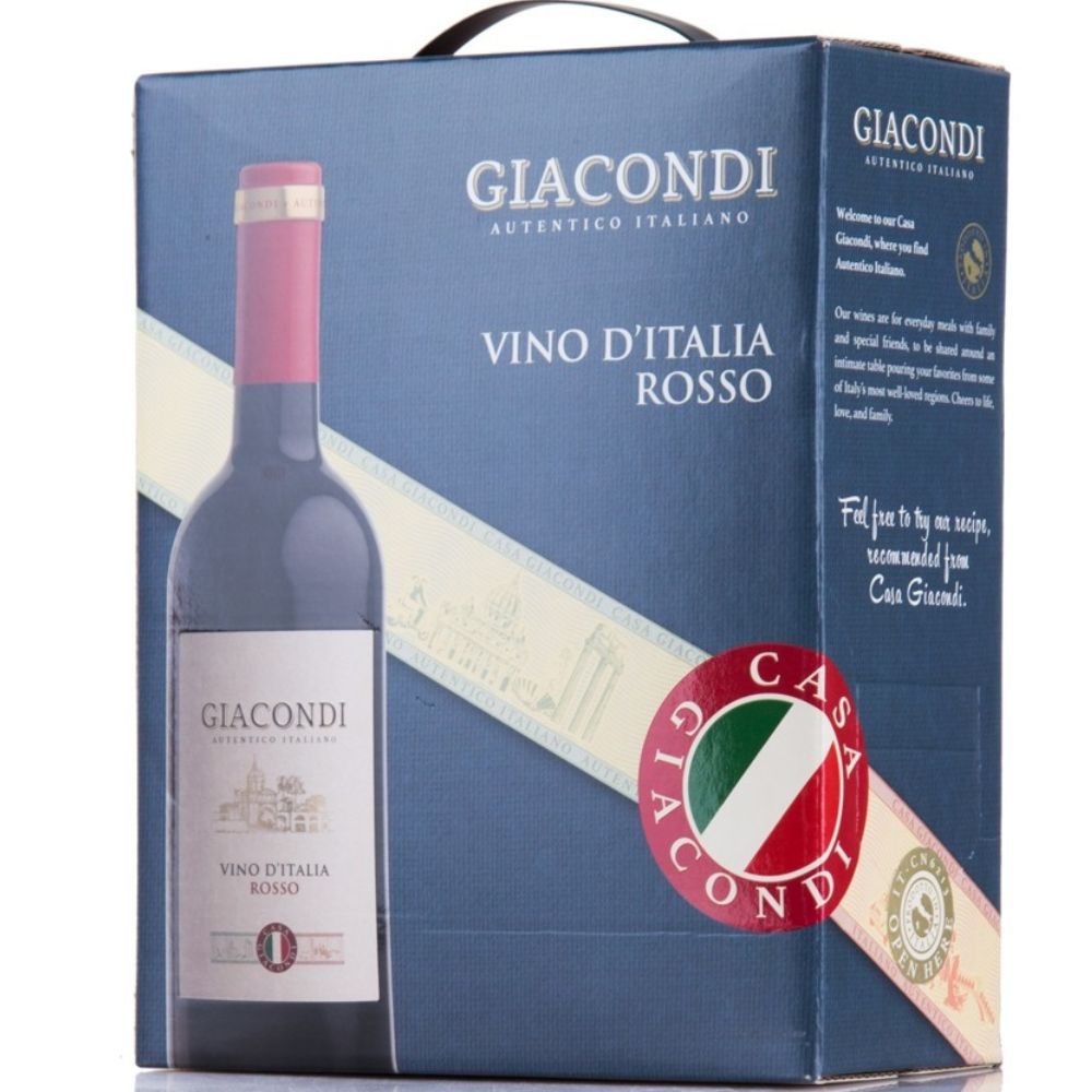Wino Giacondi Rosso Bag in Box 12,5% czerwone wytrawne 3000 ml