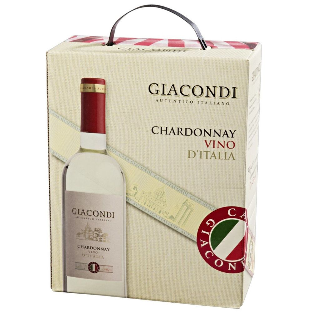 Wino Giacondi Chardonnay Bag in Box 11,5% białe wytrawne 3000 ml