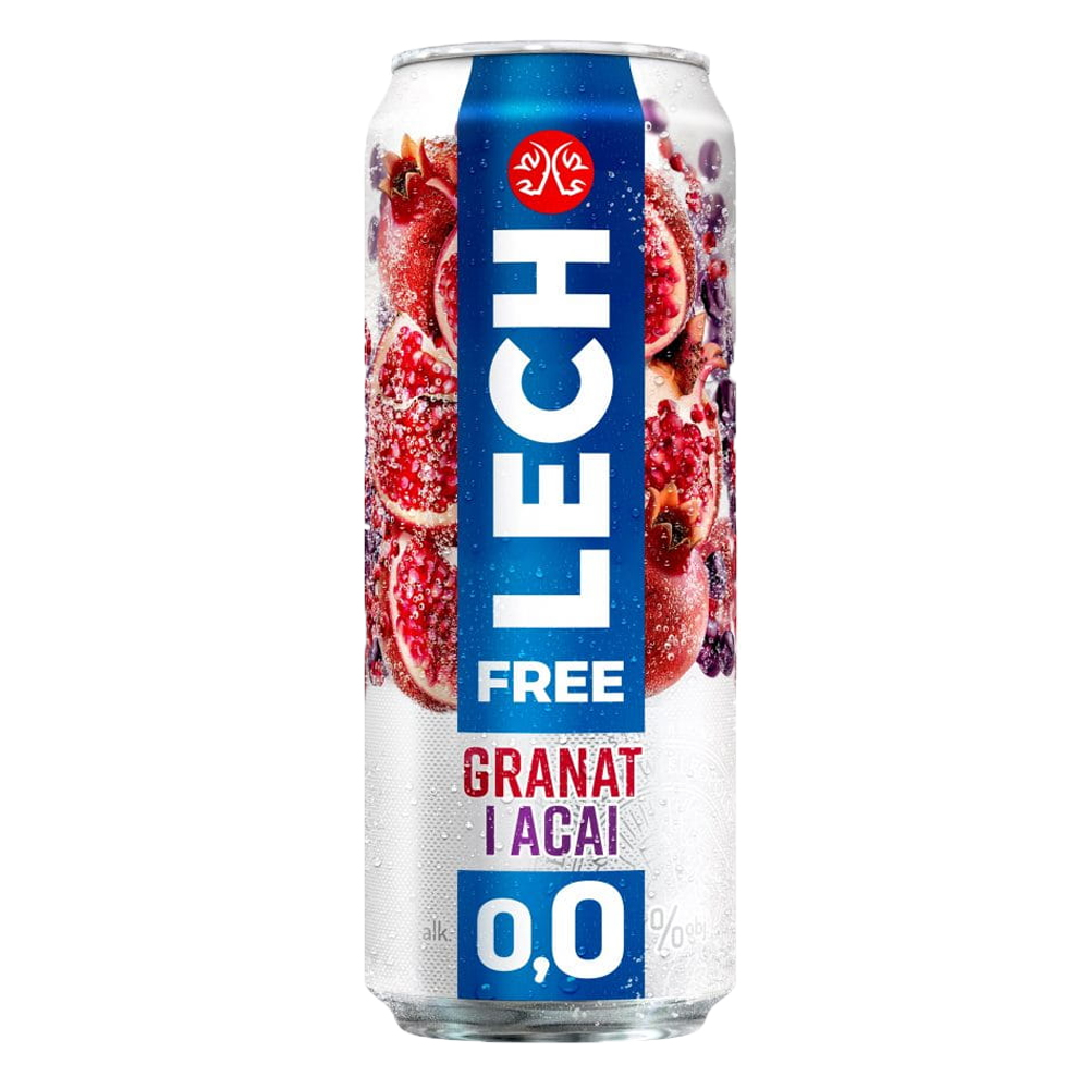 Piwo Lech Free Granat i Acai 0% 500 ml Puszka