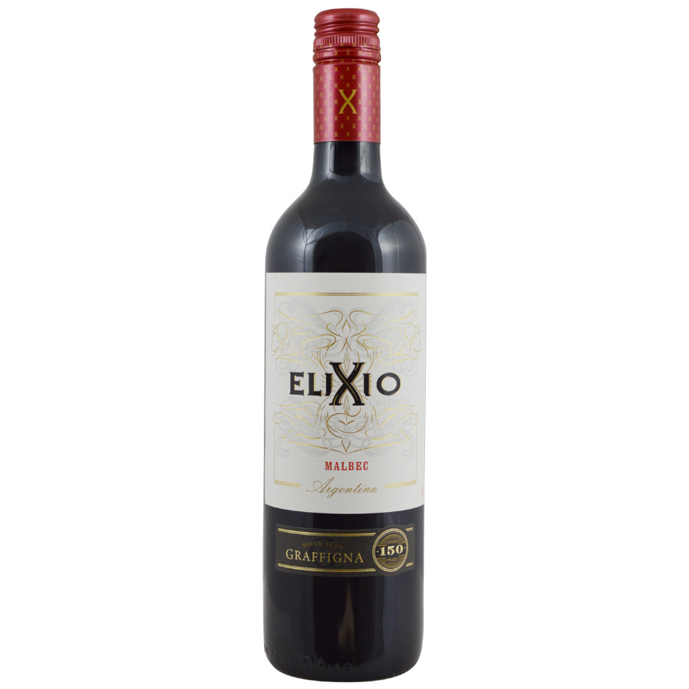 Wino Elixio Malbec 13% czerwone wytrawne 750 ml
