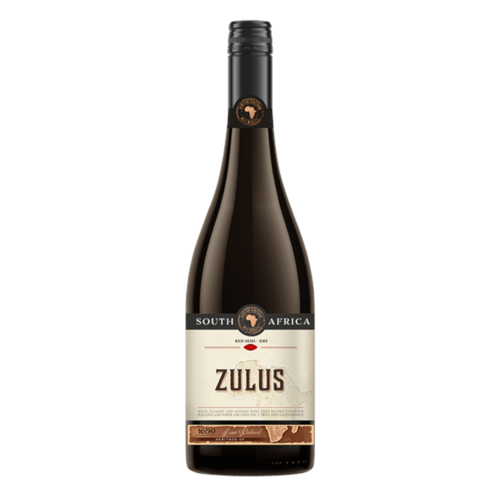 Wino Zulus 12% czerwone półwytrawne 750 ml