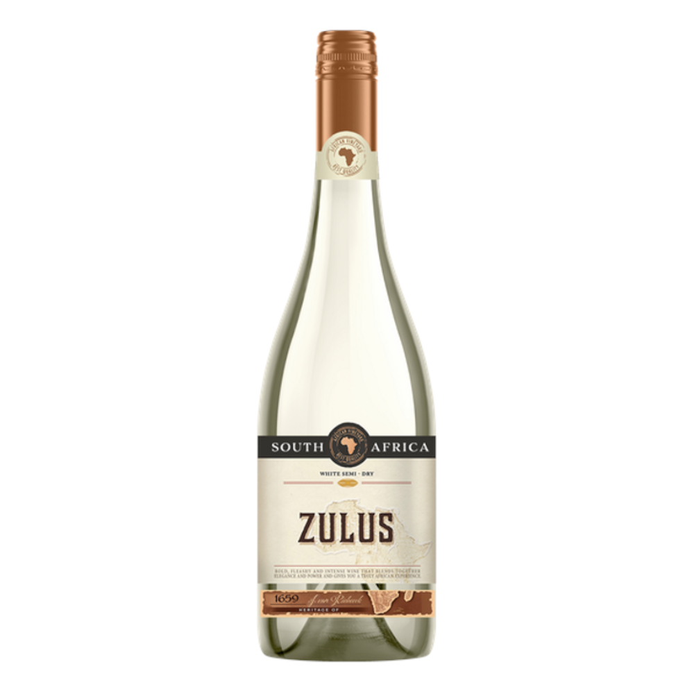 Wino Zulus 12,5% białe półwytrawne 750 ml