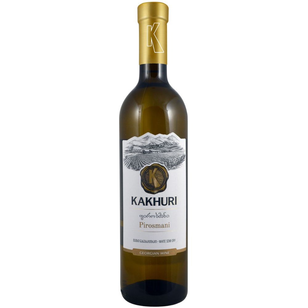 Wino Kakhuri Pirosmani White Semi Dry 11% białe półwytrawne 750 ml