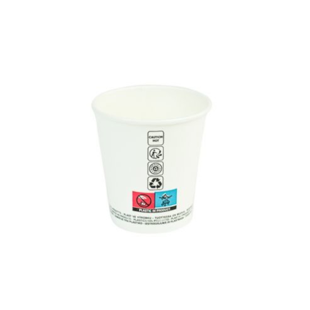 Kubek papierowy biały 180 ml 50 sztuk