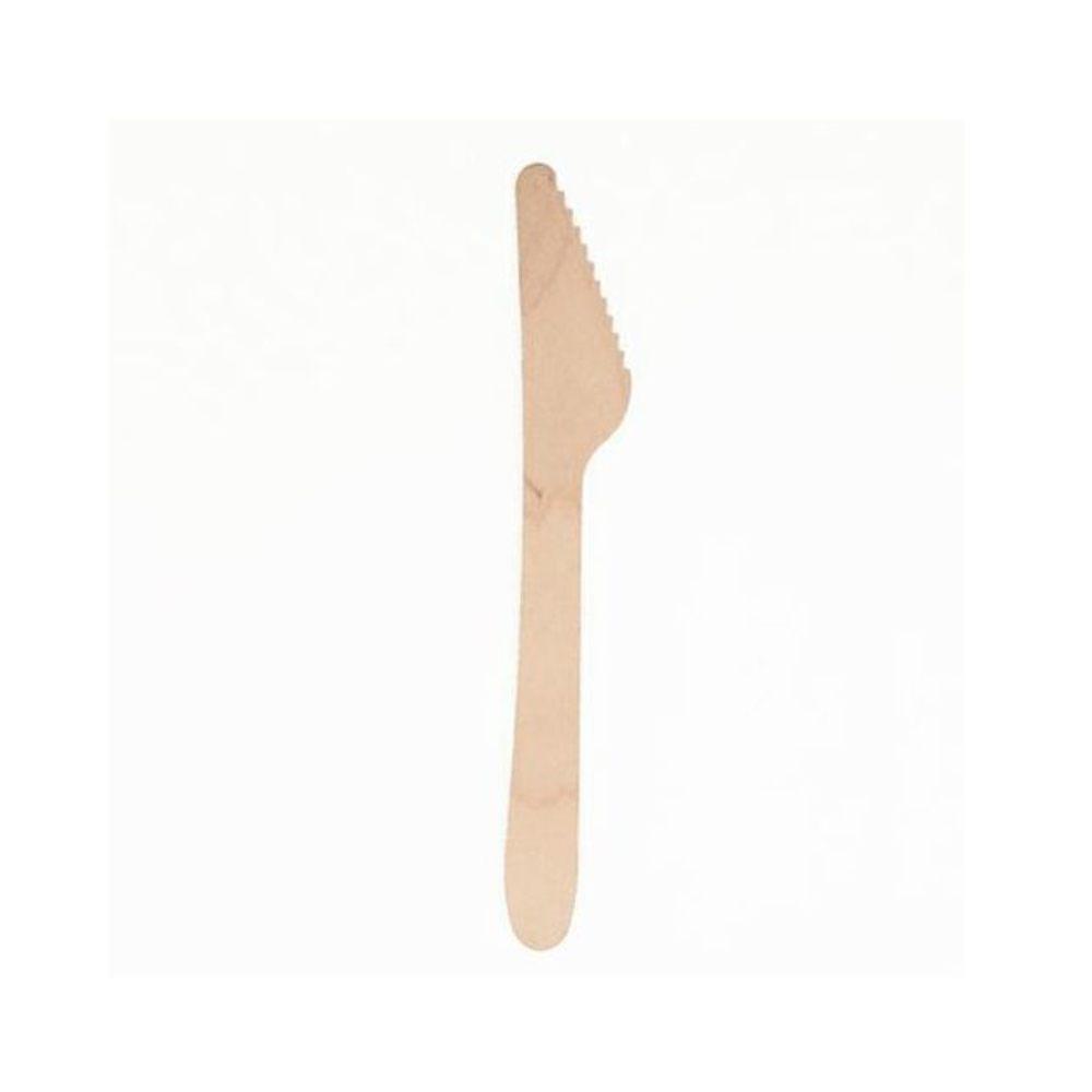 Nóż brązowy drewniany 100 sztuk