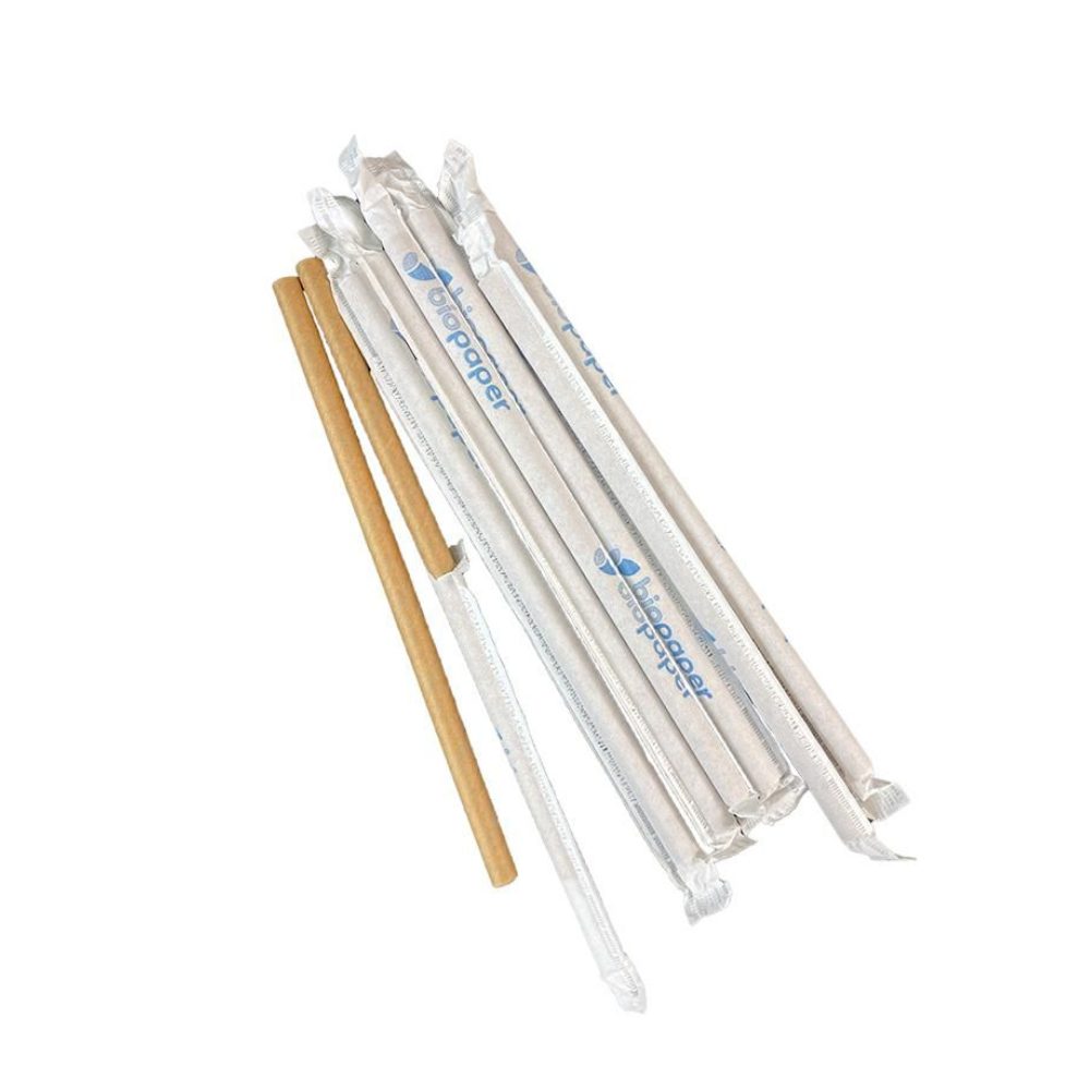 Słomki papierowe 20 cm 100 sztuk