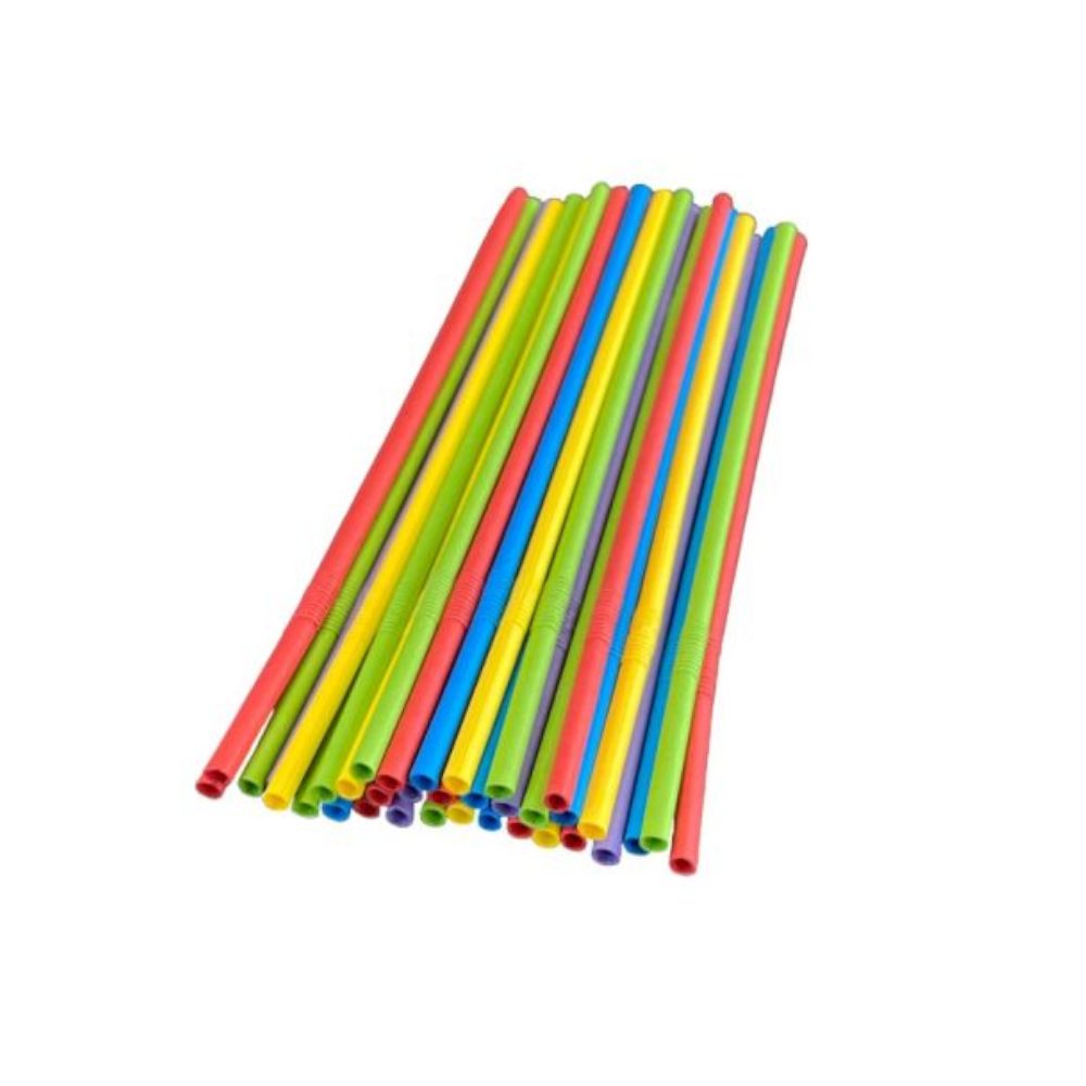 Słomki papierowe łamane MIX kolorów 22 cm 250 sztuk