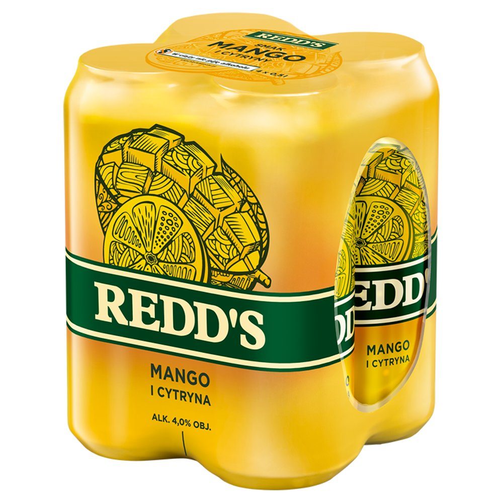 Piwo Redd’s Mango i Cytryna 4% 4x500 ml (puszka)