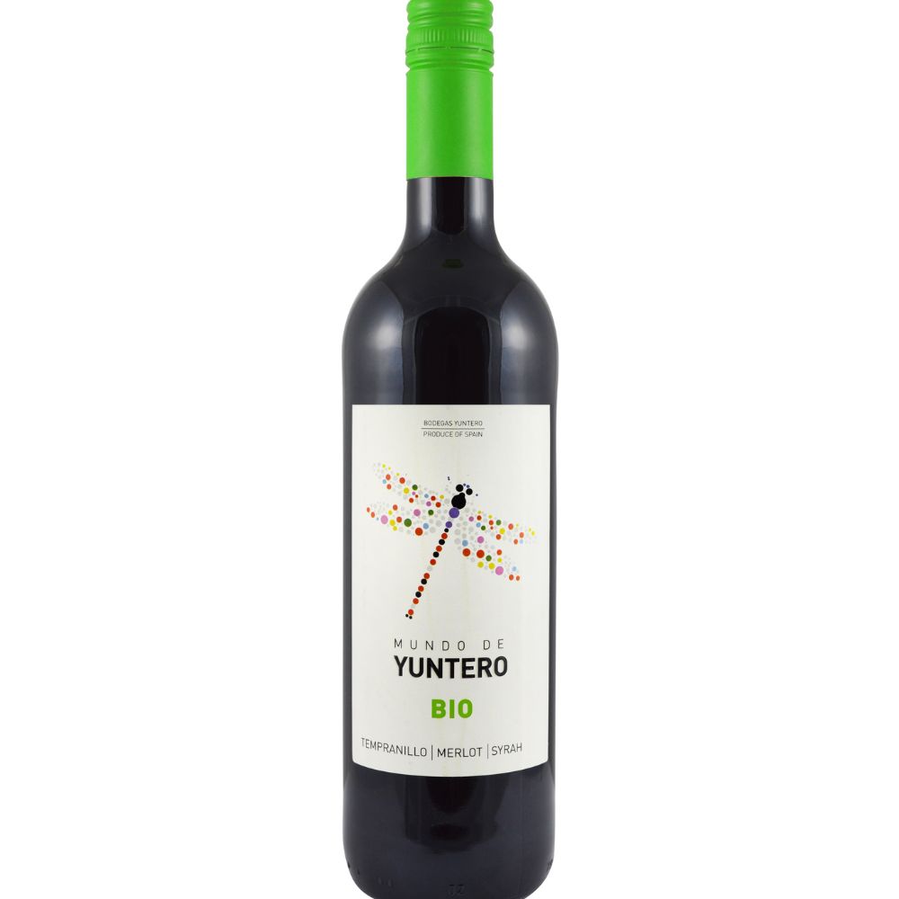 Wino Bio Mundo de Yuntero Tempranillo-Merlot-Syrah DO La Mancha 13% czerwone wytrawne 750 ml