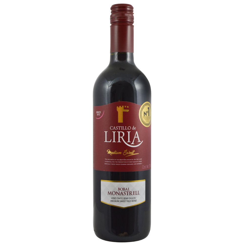 Wino Castillo de Liria Tinto Semidulce DO Valencia 12% czerwone półsłodkie 750 ml