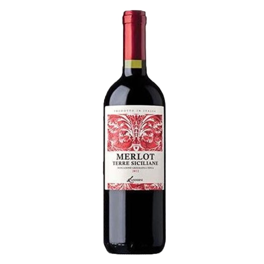 Wino Terre Siciliane Merlot 12% czerwone wytrawne 750 ml