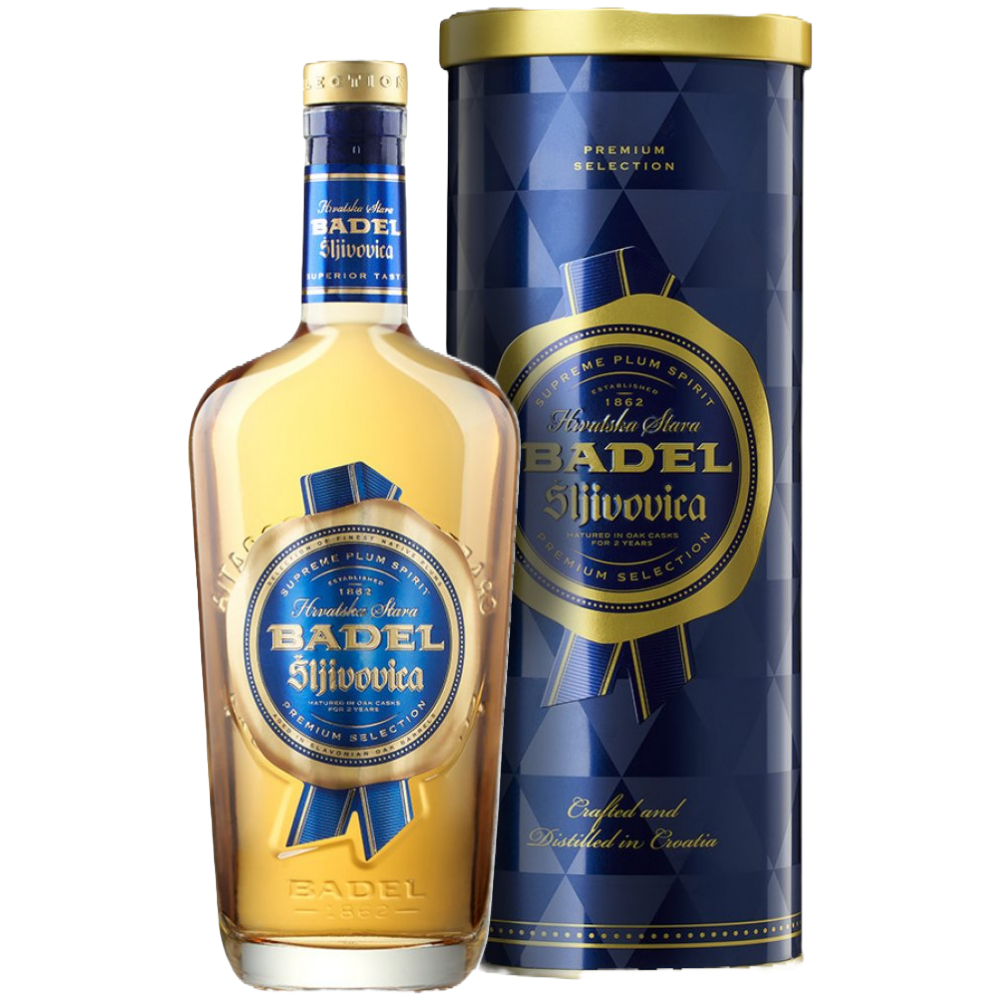 Brandy Badel Śliwowica Selection 40% 700 ml tuba