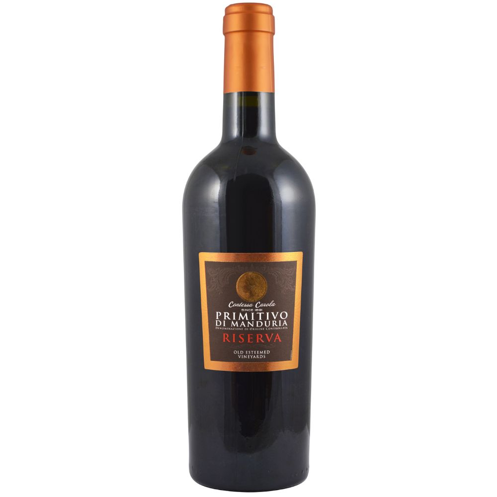Wino Primitivo di Manduria Riserva Contessa Carola DOC 15% czerwone wytrawne 750 ml