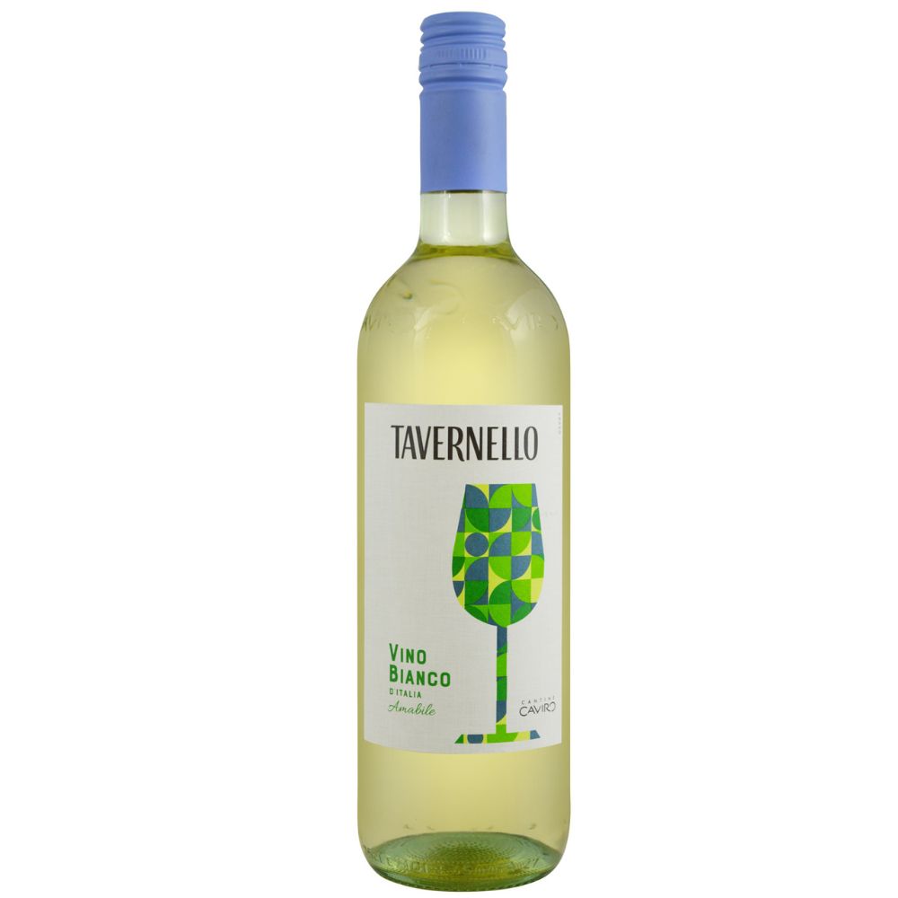 Wino Tavernello Bianco Amabile 10,5% białe półsłodkie 750 ml
