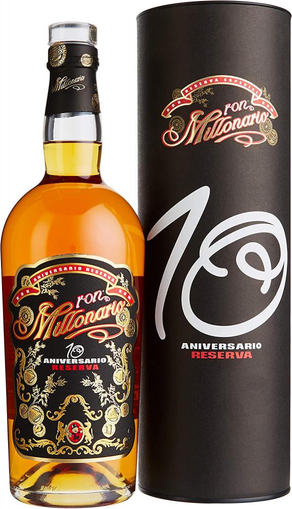 Rum Ron Millonario 10 YO Anniversario 40% 700 ml Tuba
