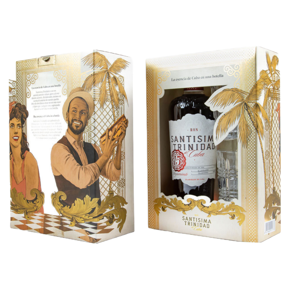 Rum Santisima Trinidad 15 YO 40,7% 700 ml +2 szklanki