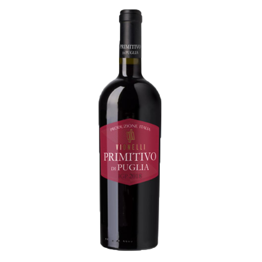 Wino Vionelli Primitivo Di Puglia 13,5% czerowne półsłodkie 750 ml