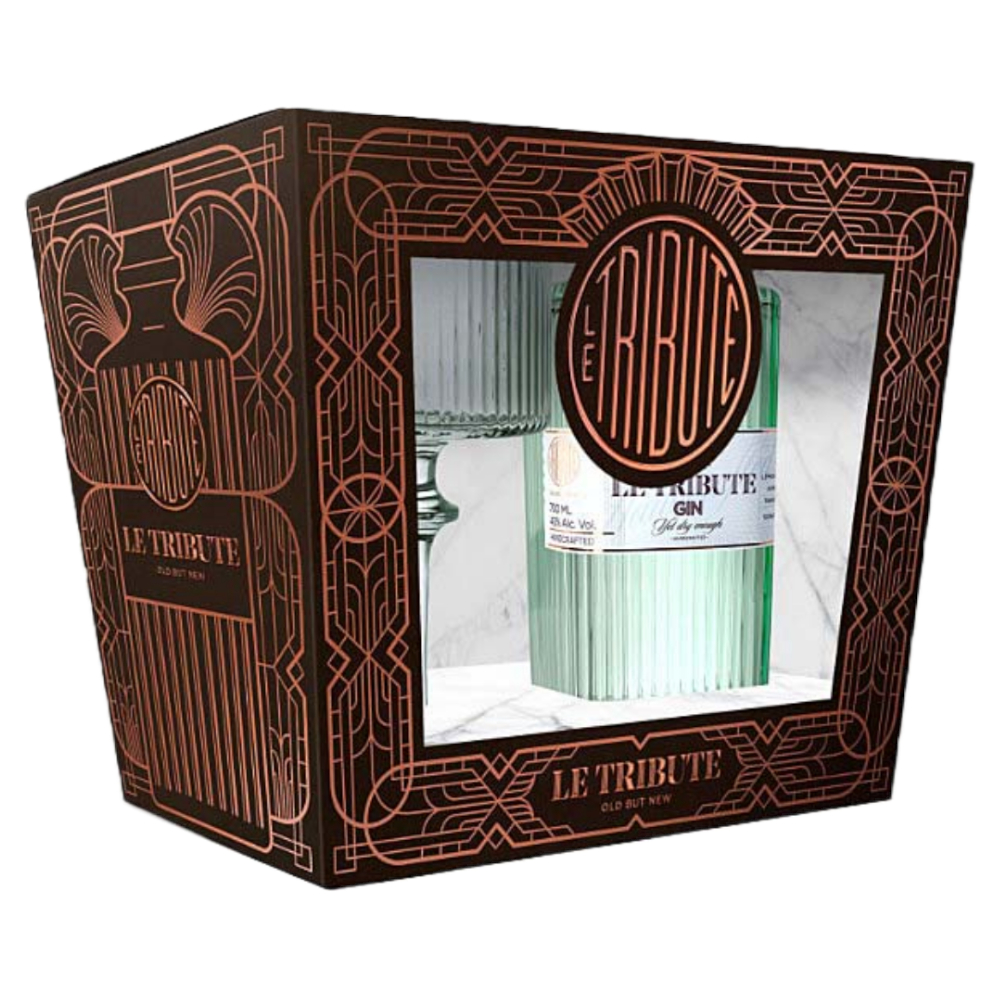 Gin Le Tribute 43% 700 ml + szklanka