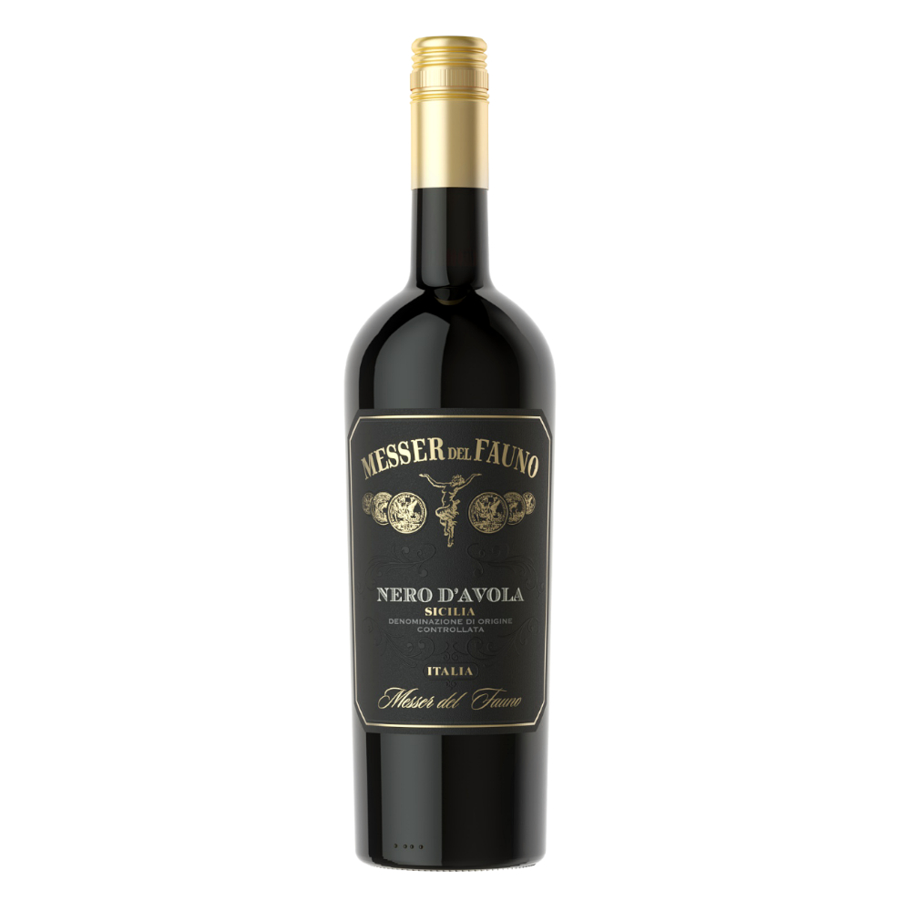 Wino Messer Del Fauno Nero D'Avola 13% czerwone półwytrawne 750 ml