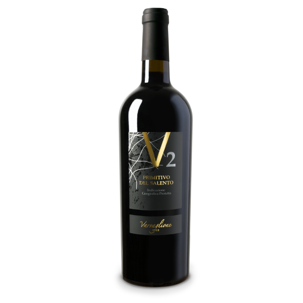 Wino Varvaglione V2 Primitivo 12,5% czerwone półwytrawne 750 ml