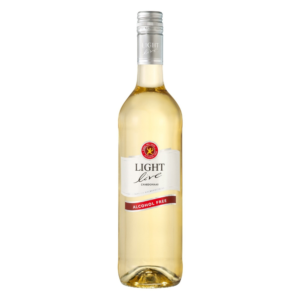 Wino Light Live Chardonnay 0% białe półsłodkie 750 ml
