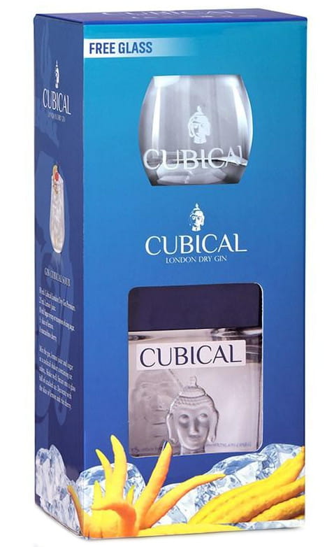 Gin Cubical Premium 40% 700 ml + szkło
