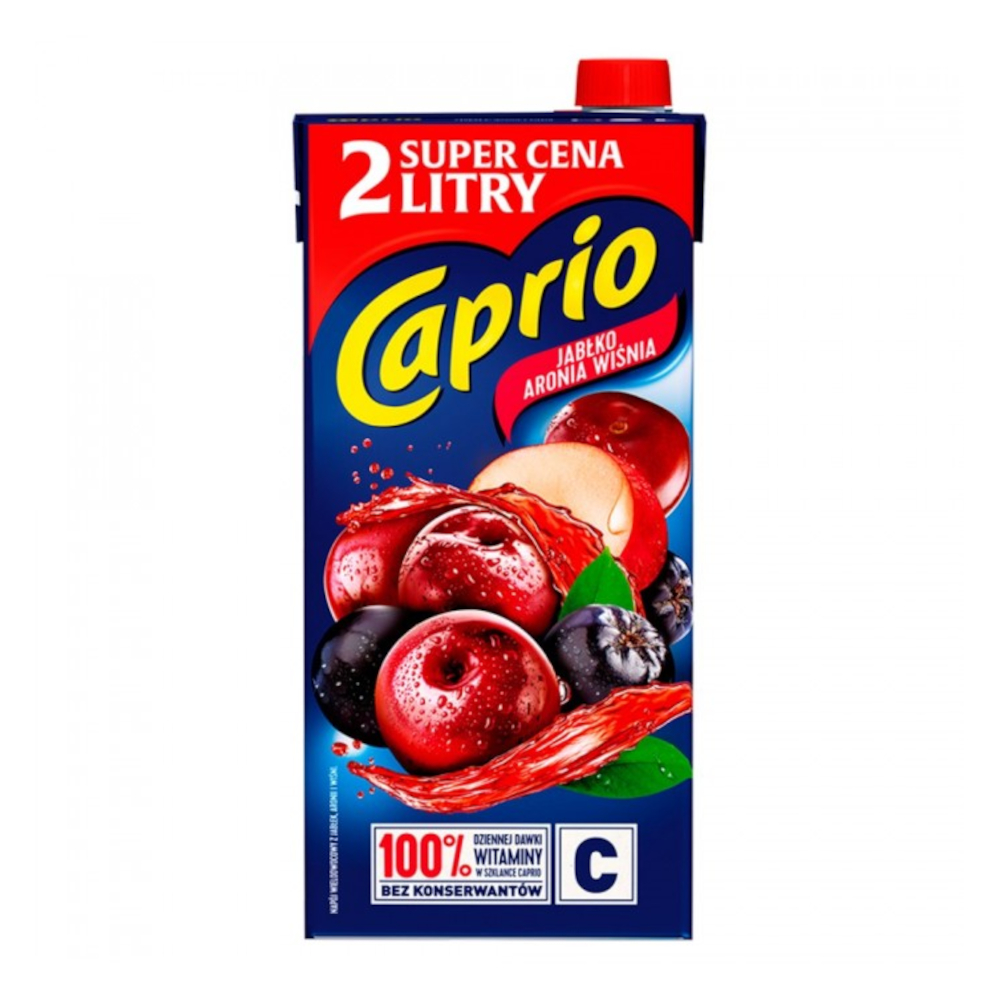 Sok Caprio jabłko aronia wiśnia 2000 ml