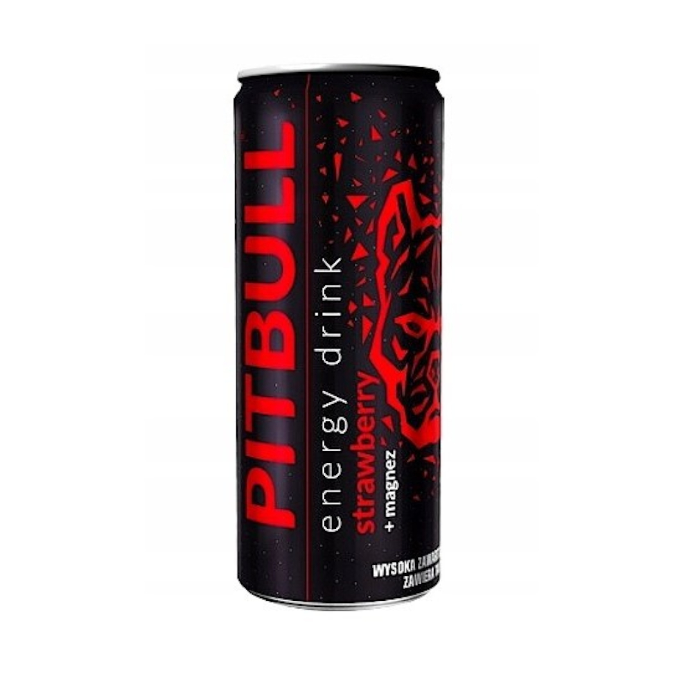 Energetyk PITBULL STRAWBERRY 250 ml