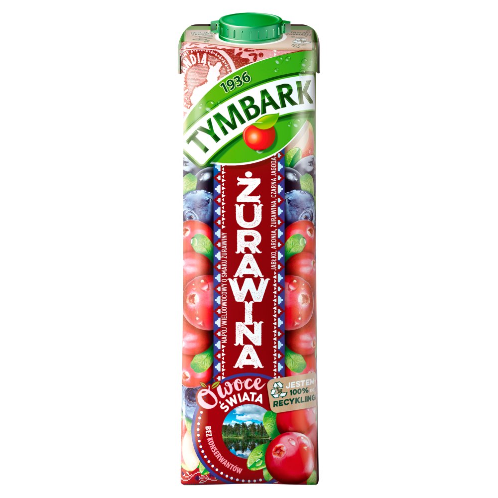 Napoje Tymbark Owoce Świata Żurawina 1000 ml