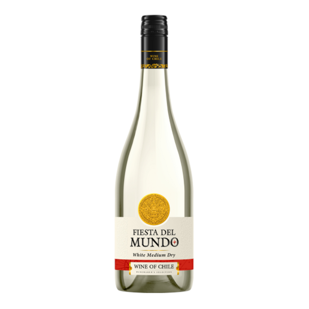 Wino Fiesta del Mundo 11,5% białe półwytrawne 750 ml